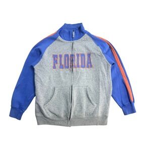 Florida‎ Gators Jacket Track Mens XL Gray Blue Full Zip NCAA College Football